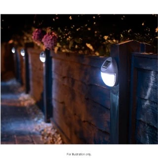Solar Powered Fence Light - Bronze - Image 2