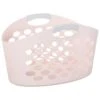 B&M Large Oval Flexi Laundry Basket - Blush