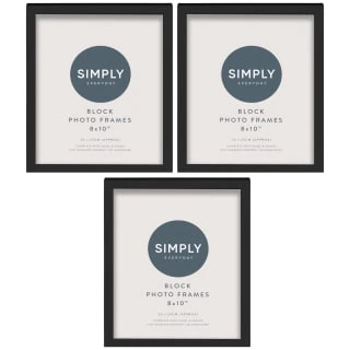 Simply Everyday 8 X 10" Block Frames 3pk - Black
