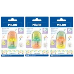 B&M Milan Capsule Eraser & Sharpener Set