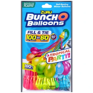 Zuru Bunch O Balloons Rapid-Filling Neon Splash Water Balloons 100pk