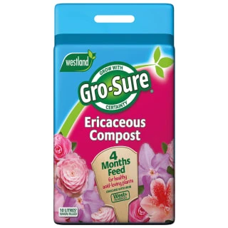 B&M Gro-Sure Ericaceous Compost 10L