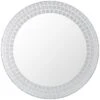 B&M Round Glitter Mirror - Silver