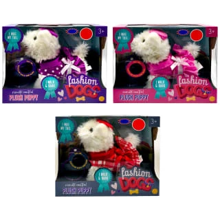 B&M Posh Puppy Remote Control Plush Dog - Pink - Image 2