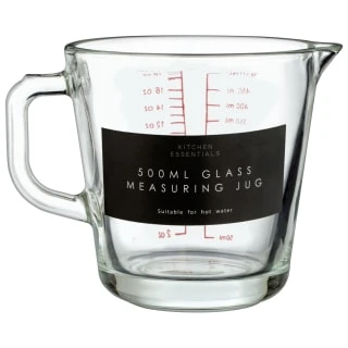 B&M Glass Measuring Jug 500ml