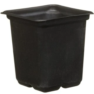 B&M Black Plant Pots 15pk