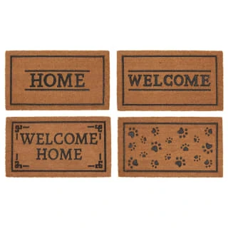 B&M Rubber & Coir Doormat - Paw Prints - Image 2