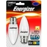 Energizer LED 40W B22 Candle Bulb 2pk