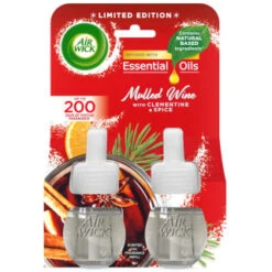 Air Wick Essential Oil Electric Refill 2pk - Mulled Wine