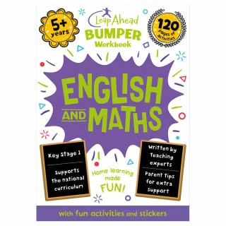 B&M Leap Ahead Workbook English & Maths 5+