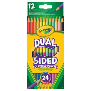Crayola Dual Sided Coloured Pencils 12pk