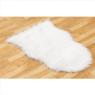 B&M Faux Sheepskin Rug 60 X 90cm - Cream