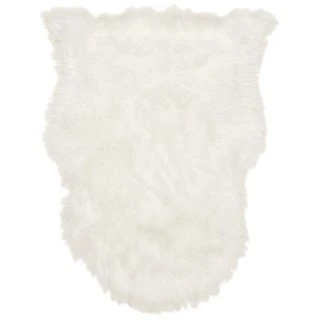 B&M Faux Sheepskin Rug 60 X 90cm - Cream - Image 2