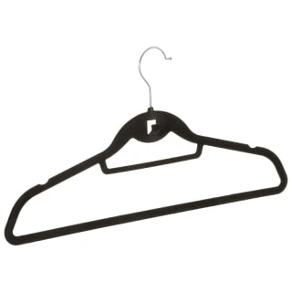 B&M Pure Velvet Hangers 8pk - Black - Image 2