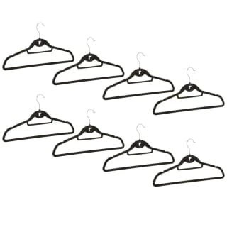 B&M Pure Velvet Hangers 8pk - Black - Image 3