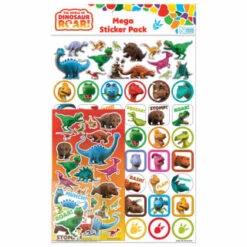 B&M Dinosaurs Mega Sticker Pack - White
