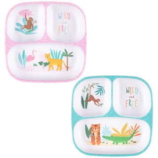 B&M Little Safari Small Kids Platter - Blue - Image 3