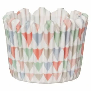 Betty Winters Paper Baking Cases 36pk - Pastel Triangles - Image 3