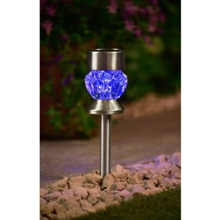 Crystal Top Glass Solar Post Light 4pk - Image 4