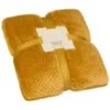 B&M Oversized Waffle Throw - Ochre