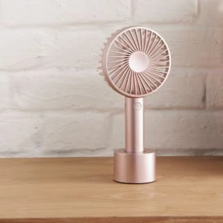 Blaupunkt Rechargeable Handheld Fan - Rose Gold - Image 3