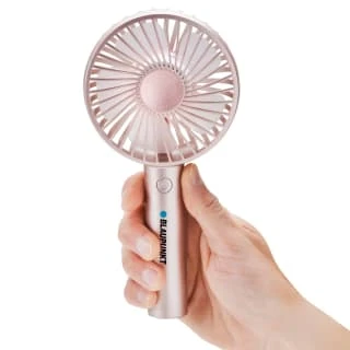 Blaupunkt Rechargeable Handheld Fan - Rose Gold - Image 2