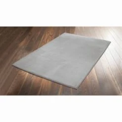 B&M Microplush Rug 110 X 160cm - Silver