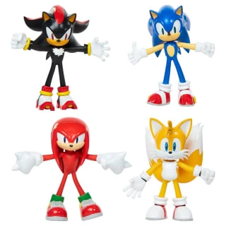 Sonic The Hedgehog 4" Bendable Action Figure - Assorted