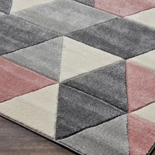 B&M Blush Geo Rug 100 X 150cm - Image 2