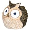 B&M Solar Owl With Light Up Eyes 10cm - Brown