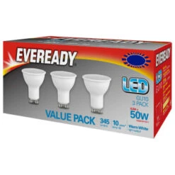 B&M Eveready GU10 50W LED Bulb 3pk