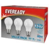 Eveready 60W GLS LED Daylight Bulb 3pk