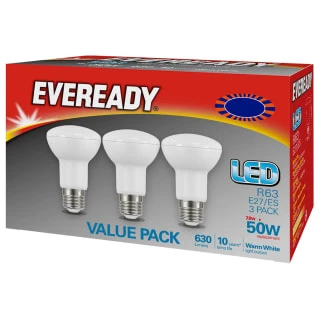 Eveready 50W E27 LED Bulb 3pk