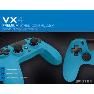 B&M PS4 Premium Wired Controller - Blue - Image 2