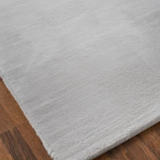 B&M Luxury Faux Fur Super Soft Rug 100 X 150cm - Silver - Image 2