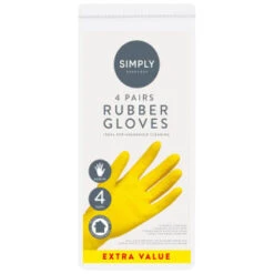 B&M Rubber Gloves 4pk