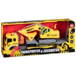 B&M Transporter & Excavator Truck Set