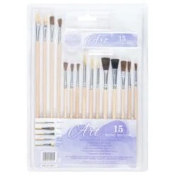 B&M 15 Piece Adult Paint Brush Set