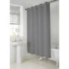 B&M Addis Hookless Textured Shower Curtain - Grey