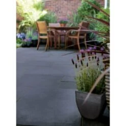 B&M Limestone Paving 600 X 600mm - Black