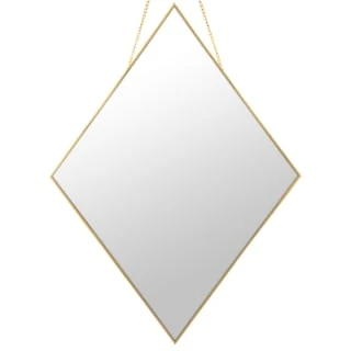 B&M Diamond Hanging Mirror - Gold - Image 2