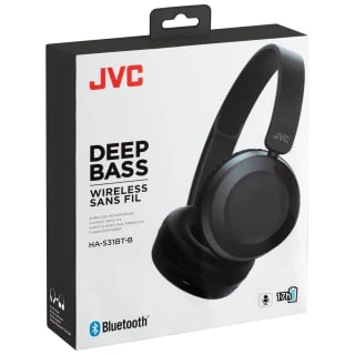 JVC Deep Bass Bluetooth Headphones - Black