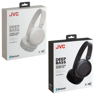 JVC Deep Bass Bluetooth Headphones - Black - Image 2