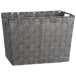 B&M Large Woven Storage Basket - Silver