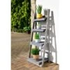 4 Tier Ladder Plant Stand - Grey