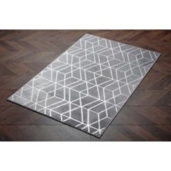 B&M Lexi Microplush Rug 60 X 110cm - Grey