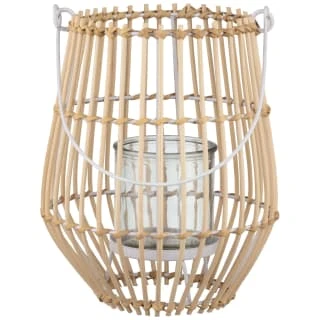B&M Scandi Shore Rattan Style Lantern - Image 2