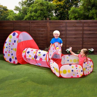 B&M Outdoor Polka Dot Tent 3pc