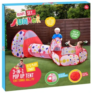 B&M Outdoor Polka Dot Tent 3pc - Image 4