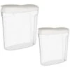 B&M Cereal Storage Container Set 2pk - White